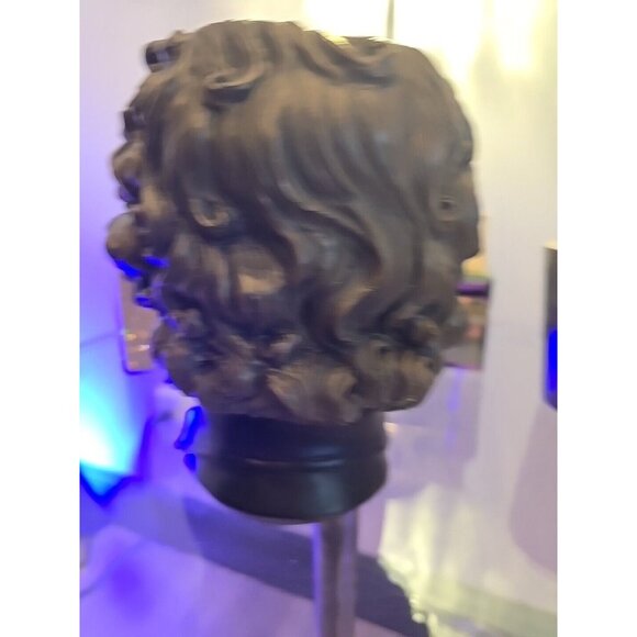 Edgar Allan Poe Poetic Head Bust Statue Nevermore Gothic Plant Holder Home Decor - Picture 3 of 10